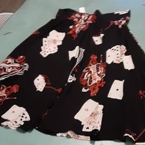 Trashy diva skirt. Deck of cards